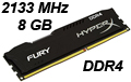 Memria Gamer 8 GB Kingston HyperX Fury DDR4 2133 MHz 