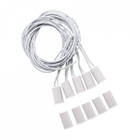 Sensor de abertura com fio xas embutir branco (pacote c/ 5 pe�as) - in2