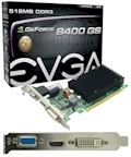 Placa v�deo EVGA Geforce 8400GS 512MB DDR3 VGA DVI HDMI2