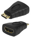 Adaptador HDMI f�mea p/ mini HDMI macho NewLink AD301