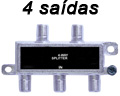 Divisor de antena c/ 4 sadas Roxline 5~1050 MHz