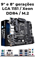 Placa m�e Gigabyte C246M-WU4 Intel LGA-1151 VGA DVI DP