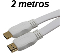 Cabo HDMI 2.0 flat Tblack 2m, conector dourado fixo