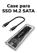 Case externo para SSD M.2 SATA C3Tech CH-M100 6GBps USB-C 3.1 gen1