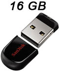 Pendrive 16GB, SanDisk  Cruzer Fit SDCZ33-016G-B35