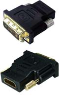 Adaptador DVI macho p/ HDMI fmea, Tblack 90065 p/ mon