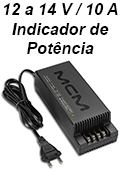 Fonte 12V-14V MCM FON1151-RS1 10A indicador de potncia