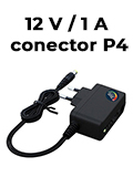 Fonte p/ cmera de CFTV MCM FON1287-RS 12V 1A, P4 2,1mm