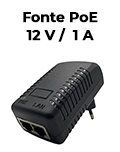 Fonte PoE 12VDC 1A Fasgold FS-446 bivolt autom. conex�o RJ-45