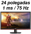 Monitor Gamer Sniper 24 p. AOC G2460VQ6 1ms 75Hz DP FHD