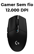 Mouse Logitech Gamer G305 sem fio LightS at 12Kdpi USB