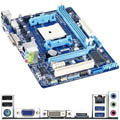 Placa me Gigabyte GA-F2A75M-HD2 p/ AMD FM2, VGA DVI