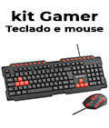 Teclado e mouse LED gamer c/ fio C3Tech GK-20 verso 2