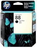 Cartucho tinta HP 88, C9385AL preto 24,5ml K550, K5400