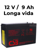 Bateria CSB HR 1234W-F2 12VDC 9Ah 34W longa vida 5 anos