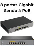 Switch HPE Aruba JL383A 1920S 8 portas Gigabit PoE+ 65W