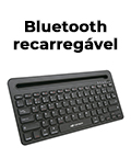 Mini-teclado multimdia Bluetooth C3Tech K-BT100 dual recarregvel