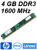 Memria 4GB DDR3 1600MHz Kingston KCP316NS8/4 HP Dell