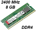 Memria notebook 8GB 2400MHz DDR4 Kingston KVR24S17S8/8