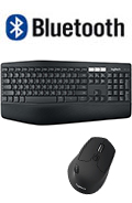 Teclado e mouse s/ fio Bluetooth Logitech MK850 100 DPI