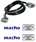 Cabo de monitor HDB15 macho HDB15 macho 1,5 m  10296