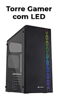 Gabinete Gamer torre C3Tech MT-G230BK sem fonte