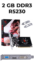 Placa vdeo PCyes Radeon R5230 2GB DDR3 VGA DVI HDMI