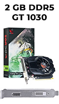 Placa vdeo PCyes Geforce GT1030 2GB 64bit HDMI DVI