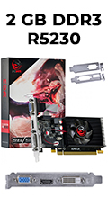 Placa vdeo PCyes Radeon R5230 2GB DDR3 VGA DVI HDMI