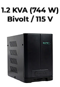 Nobreak 1200VA (744W) Coletek Safe Pro 2bat. 8 tom. biv/115V