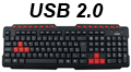 Teclado multimdia Game OEX TC-200 Action ABNT-2 USB