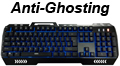 Teclado game OEX TC204 Fusion, teclas Anti-Ghosting USB