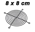Tela met�lica de prote��o p/ cooler de 80 x 80 mm