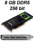 Placa de vdeo prof. PNY Quadro P4000 8GB DDR5 4DP 