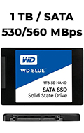 SSD 1TB WD Blue WDS100T2B0A SATA3 2,5 pol. 530/560MBps