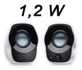 Caixas de som Estreo Logitech Z120 1,2W RMS