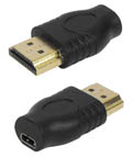 Adaptador HDMI macho para micro HDMI f�mea Tblack#100