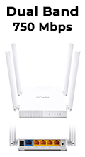 Roteador dual band TP-Link Archer C21 AC750 433+300Mbps