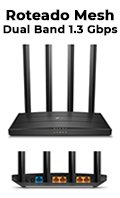 Roteador Wi-Fi TP-Link Archer C6 Mesh Gigabit AC1300