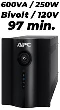 Nobreak APC BZ600PDVBI-BR 600VA 250W Biv/120V 97min