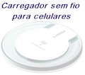 Carregador sem fio p/ smartphone c/ tecnologia Qi, 1A#100