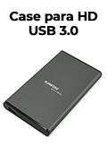 Case USB 3.0 Comtac Metallic Black p/ HDD/SSD SATA 2,5#10