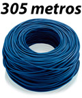 Cabo de rede UTP CAT5e ForceLine 3295 Azul caixa 305m2