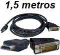 Cabo HDMI macho p/ DVI-D macho Labramo 11339 1,5 m