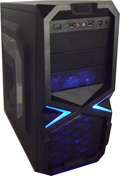 Gabinete midi torre K-Mex CG-16T3 3 baias s/ fonte