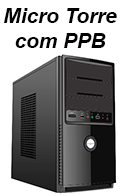 Gabinete micro torre K-Mex CM-0200 c/ PPB sem fonte