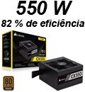 Fonte ATX 550W reais Corsair CX550 80 plus bronze2