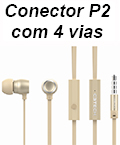 Fone c/ microf. C3Tech EP-104 Spirit SuperBass P3