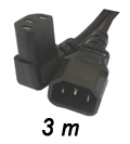 Cabo extensor tripolar IEC c/ conector 90 graus, 3 m9