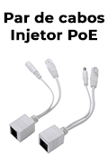 Par de cabos injetor PoE Fortrek FPE-1012